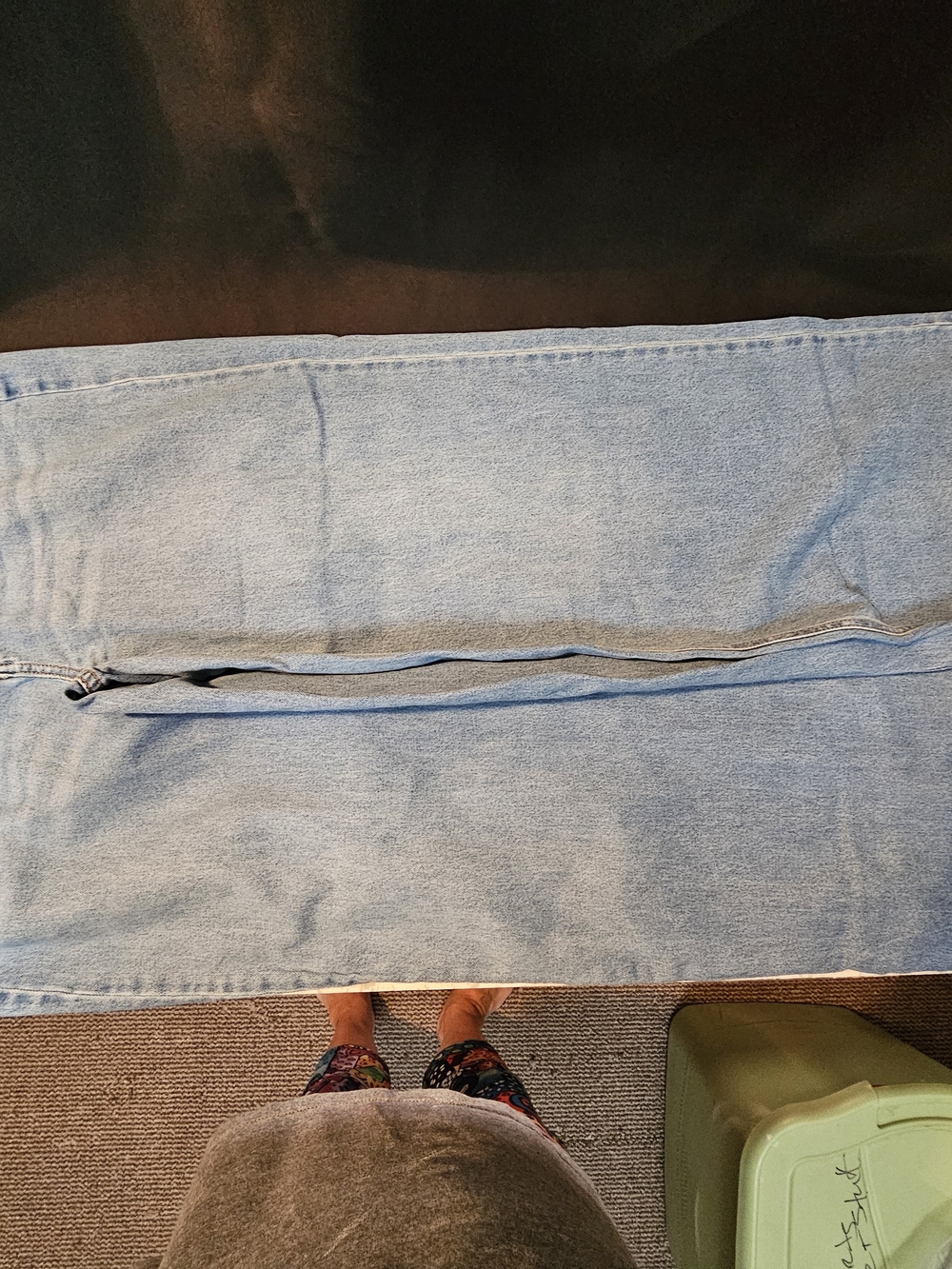 Women's ON 34th Wide leg denim jeans.